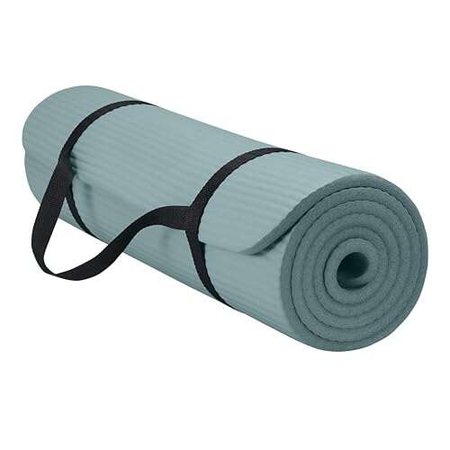 Gaiam Essentials Thick Yoga Mat Fitness & Exercise Mat