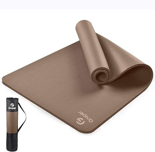 Gruper Thick Yoga Mat Non Slip, Large Exercise Mat