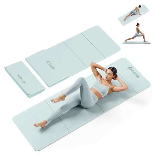 PAETA Foldable Yoga Mat, SGS Certified POE Fitness Mat